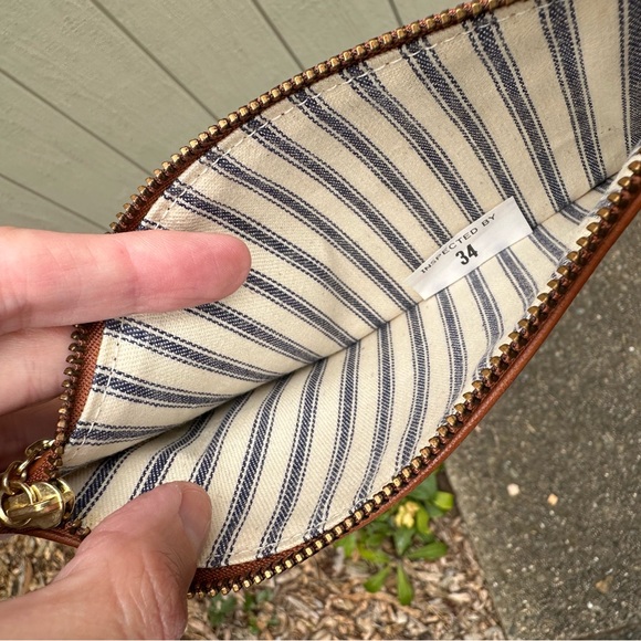 NWOT Vintage Coach Bag Skinny Cosmetic Case Pouch 7170 British Tan - Picture 5 of 5